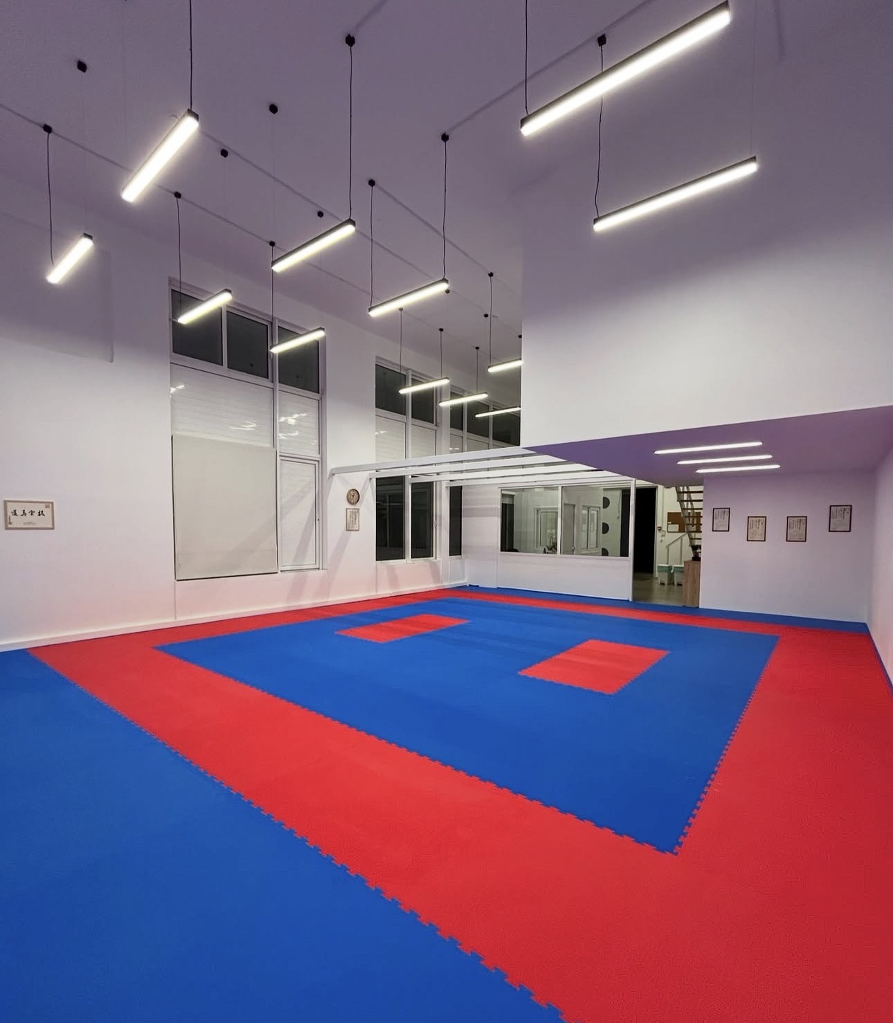 Dojo tatami από γωνία
